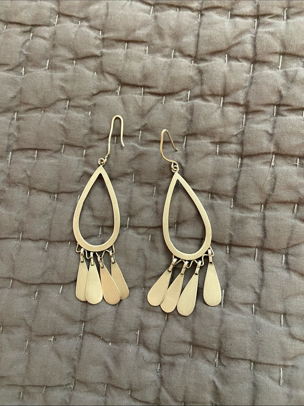 Jane Diaz silver chandelier earrings